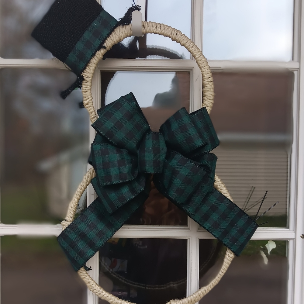 Snowman wreath